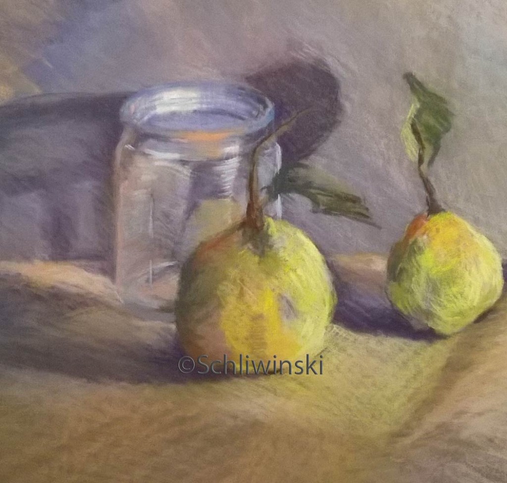 coings-pastel-christiane-schliwinski-peinture