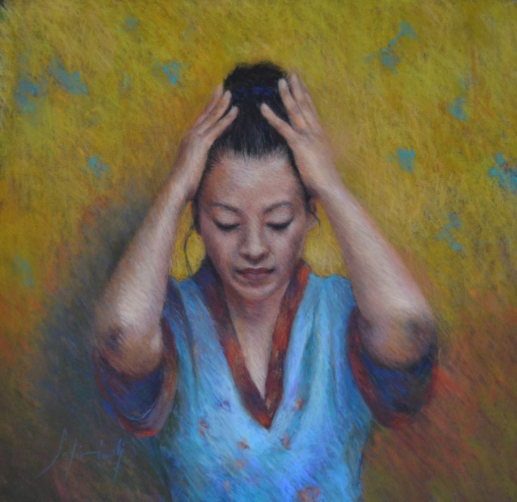 peinture-pastel-figure-kimono-japonaise-impressionnisme