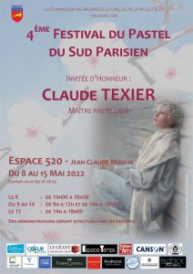 SALON 4ème FESTIVAL DU PASTEL DU SUD PARISIEN – Egly (91) DU 8 AU 15 MAI 2022