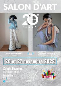 EXPOSITION SALON D’ART A SAINTE PAZANNE DU 26 AU 27 NOVEMBRE 2022 -Invitée d’Honneur